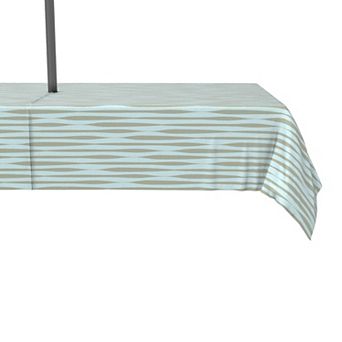 Water Repellent, Outdoor, 100% Polyester, 60x120", Ripply Stripes