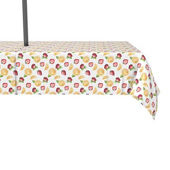 Water Repellent, Outdoor, 100% Polyester, 60x120", Watercolor Fruit