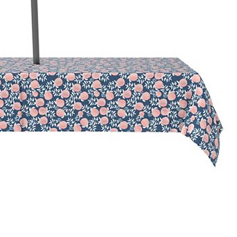 Water Repellent, Outdoor, 100% Polyester, 60x120", Peaches Design