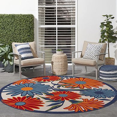 Nourison Aloha Bold Floral Outdoor Rug