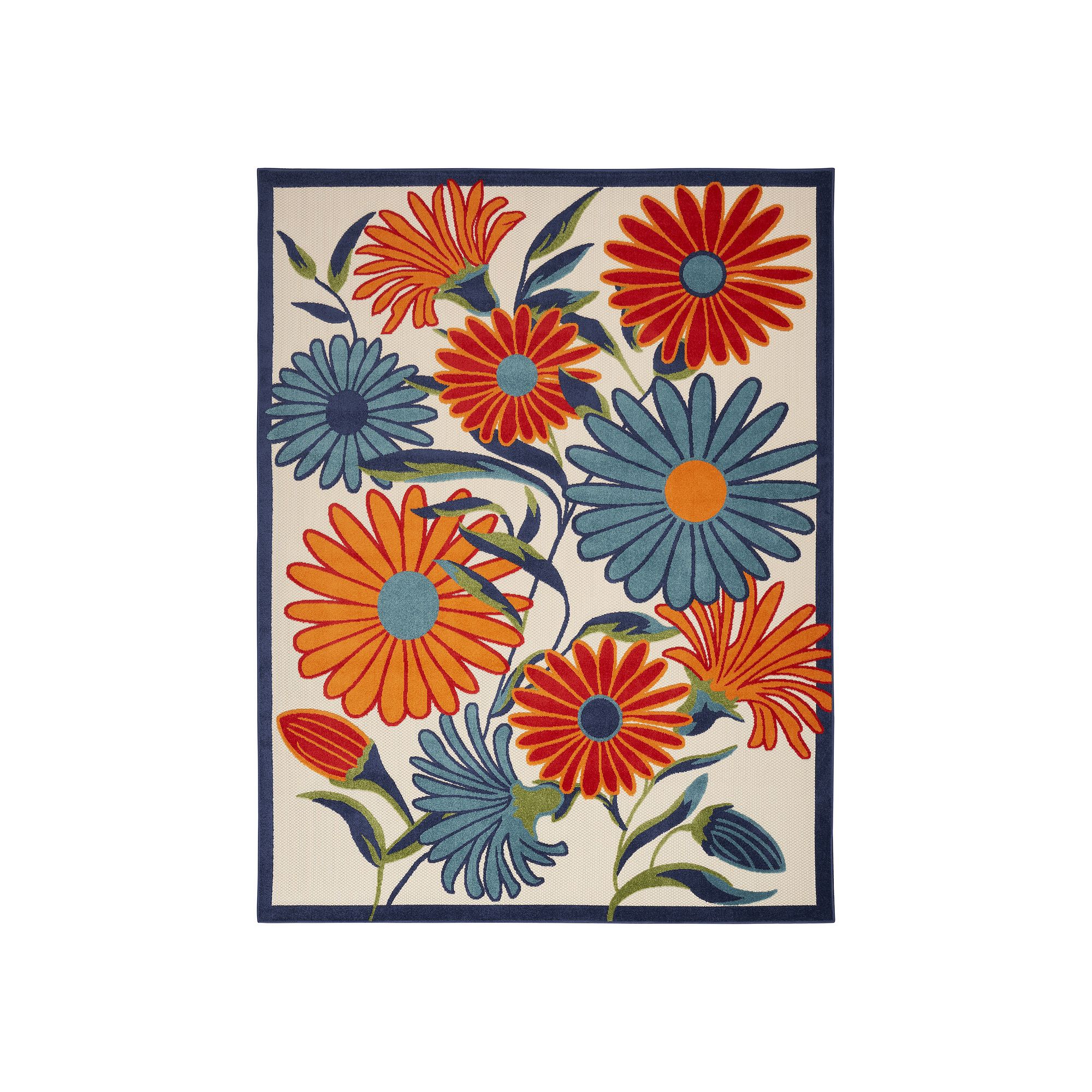 Nourison Aloha Bold Floral Outdoor Rug, Multicolor