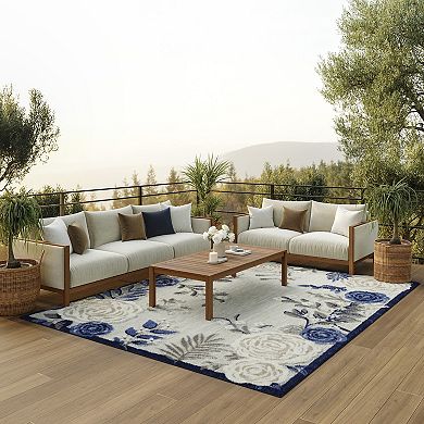 Nourison Aloha Contemporary Botanical Outdoor Rug