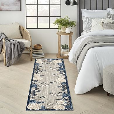 Nourison Aloha Contemporary Botanical Outdoor Rug