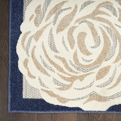 Nourison Aloha Contemporary Botanical Outdoor Rug