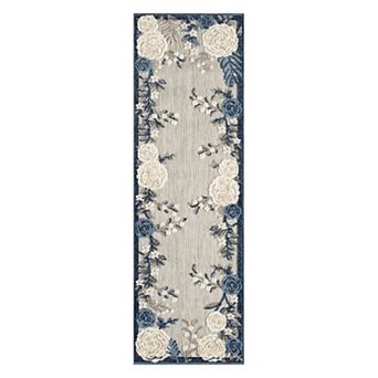 Nourison Aloha Contemporary Botanical Outdoor Rug