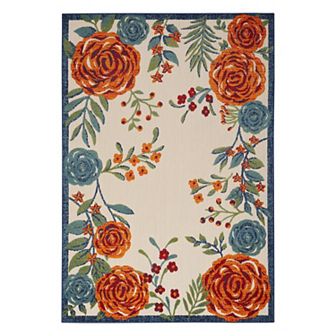 Nourison Aloha Contemporary Botanical Outdoor Rug