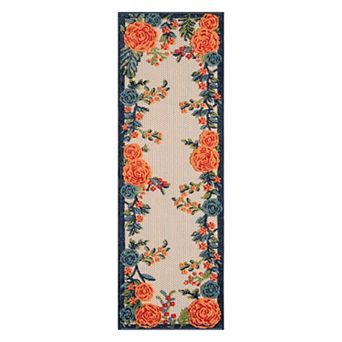 Nourison Aloha Contemporary Botanical Outdoor Rug
