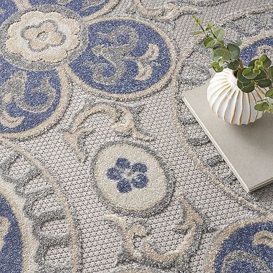 Nourison Aloha Floral Tropical Indoor/Outdoor Rug