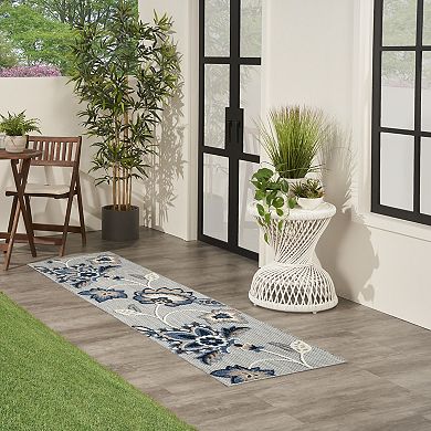 Nourison Aloha Contemporary Floral Outdoor Rug