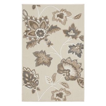 Nourison Aloha Contemporary Floral Outdoor Rug