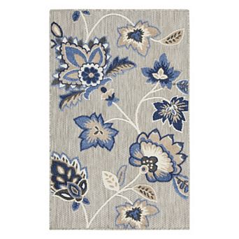 Nourison Aloha Contemporary Floral Outdoor Rug