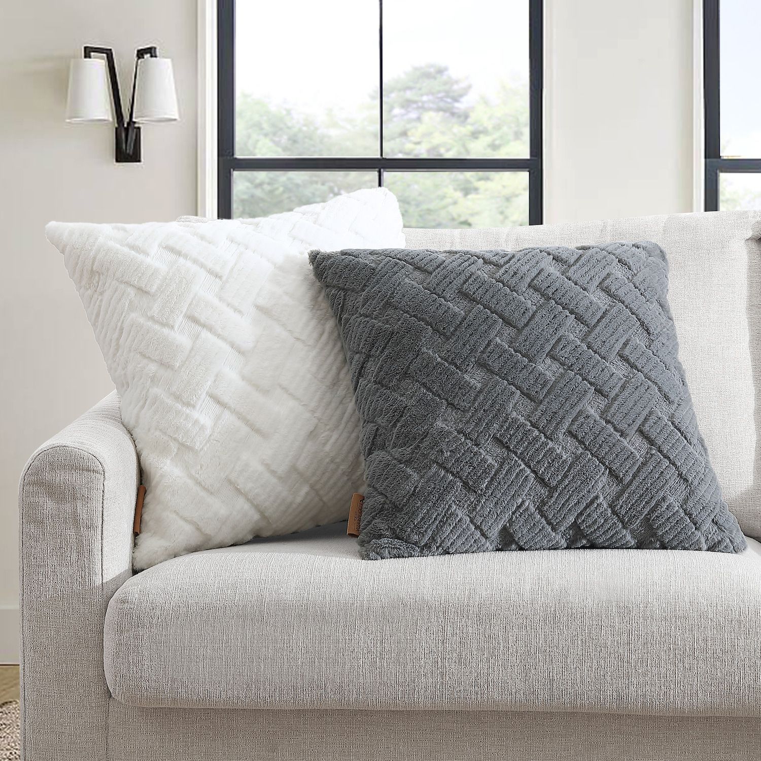 Throw pillows offer a variety of textures and colors, making them easy to pair with your other home decorations.