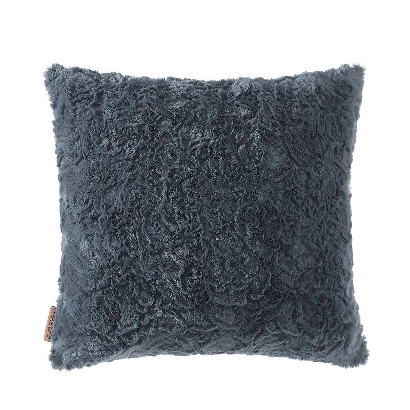 Ugg Valor Textured Faux Fur Decorative Pillow, 20 x 20 - Lotus Blossom