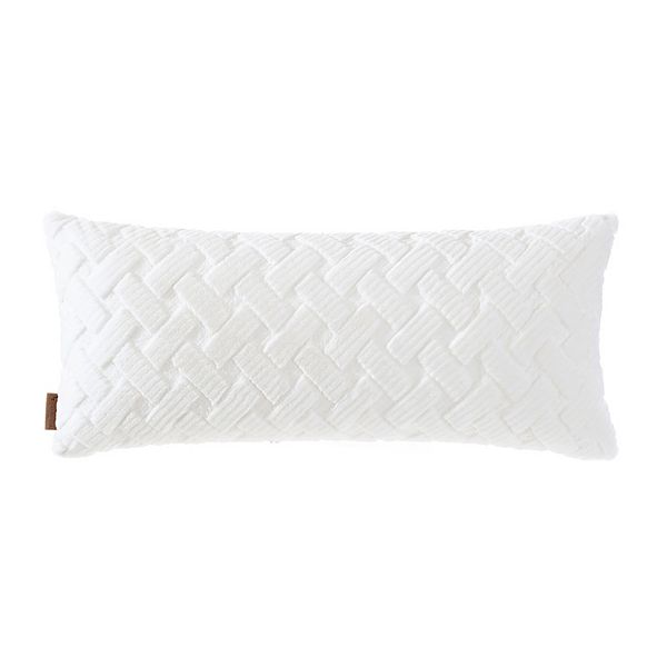 Koolaburra by UGG Crystelle Faux Fur Bolster Throw Pillow - Kb White