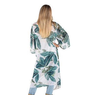 Women's Linda Anderson Tropical Leaf Kimono