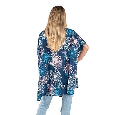 Women's Linda Anderson Blue Sky Flower Kimono