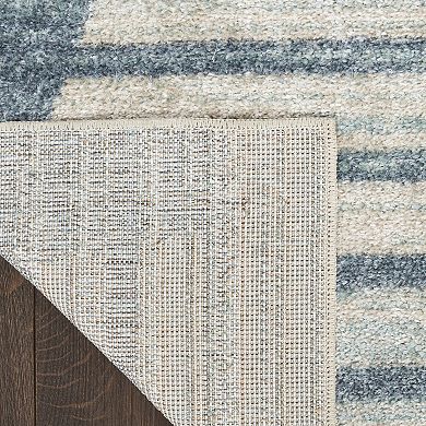 Nourison Astra Geometric Mid-Century Modern Washable Indoor Rug