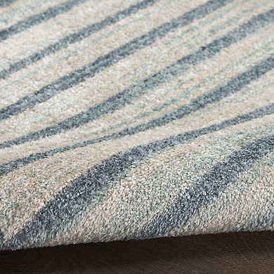 Nourison Astra Geometric Mid-Century Modern Washable Indoor Rug