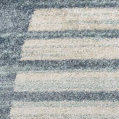 Nourison Astra Geometric Mid-Century Modern Washable Indoor Rug