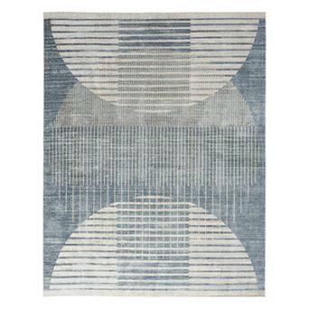 Nourison Astra Geometric Mid-Century Modern Washable Indoor Rug