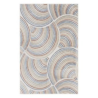 Nourison Astra Abstract Rainbows Kids Washable Indoor Rug