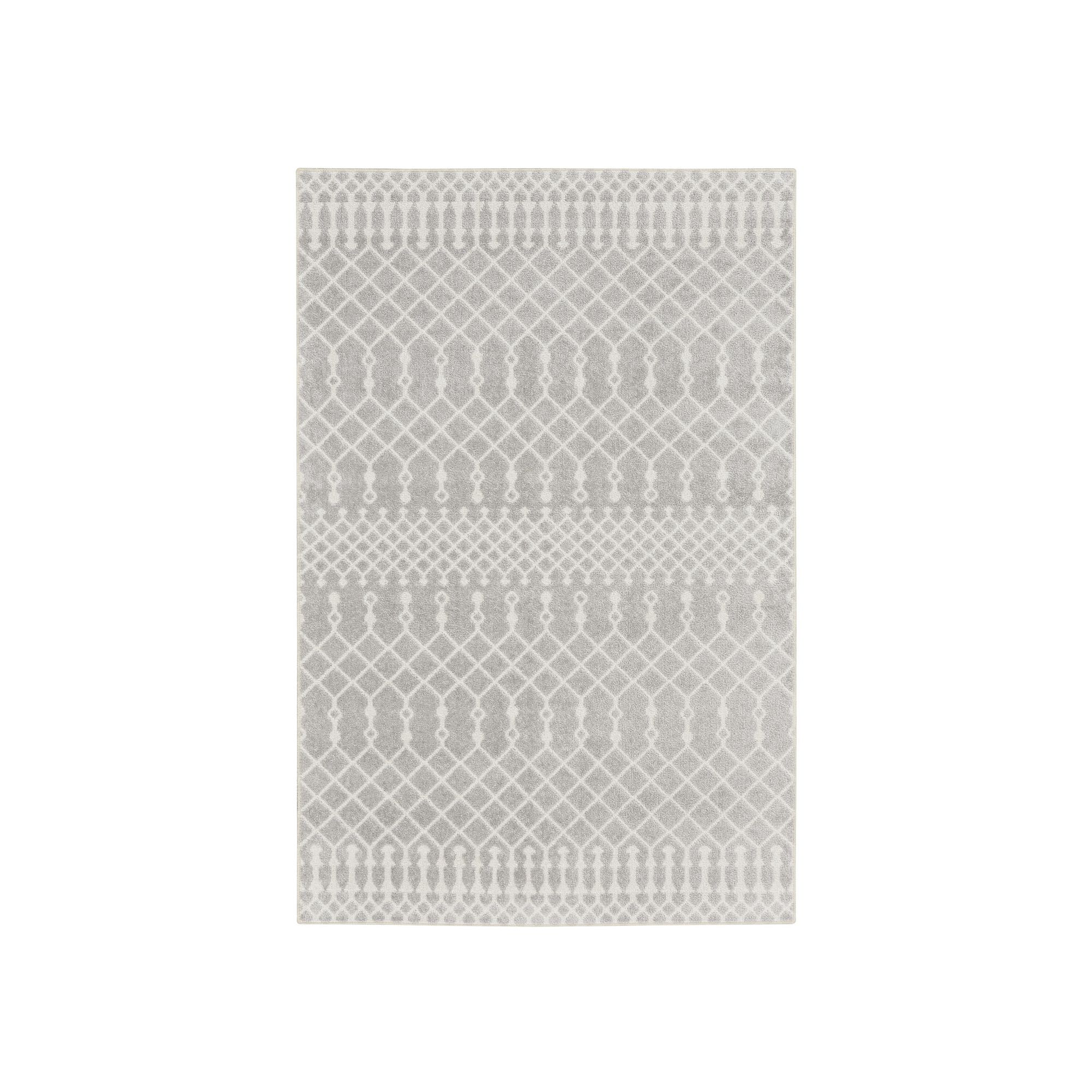 Nourison Astra Moroccan Washable Indoor Rug, Gray