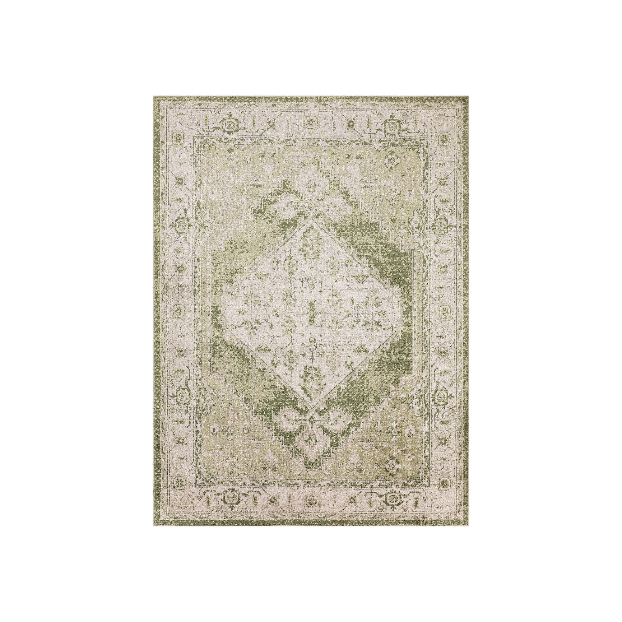Nourison Astra Vintage Persian Washable Indoor Rug, Ivory Green