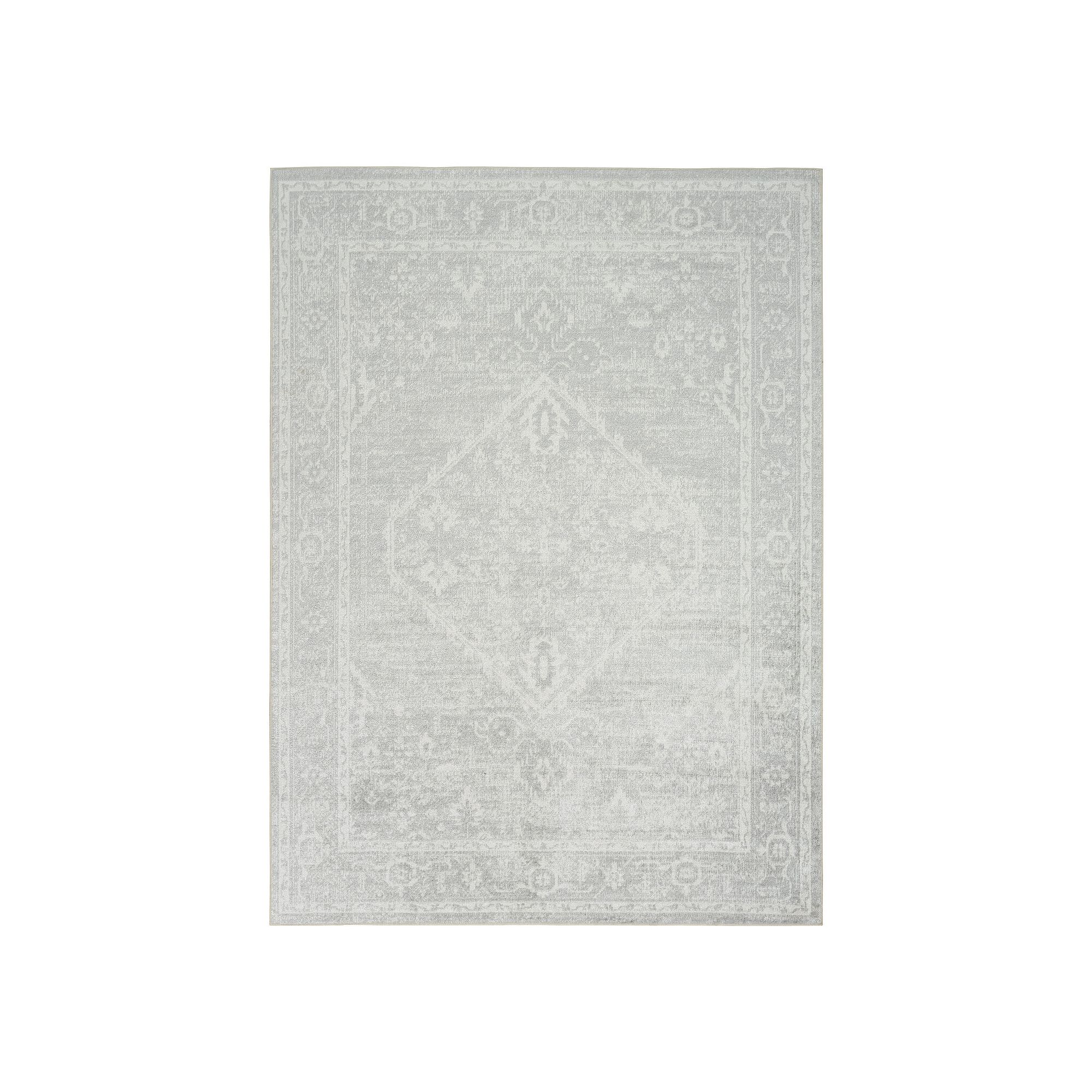 Nourison Astra Vintage Persian Washable Indoor Rug, Light Gray