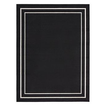 Nourison Essentials Contemporary Bordered Indoor/Outdoor Rug