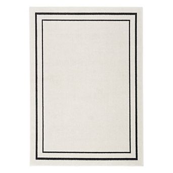 Nourison Essentials Contemporary Bordered Indoor/Outdoor Rug