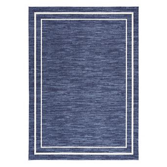 Nourison Essentials Contemporary Bordered Indoor/Outdoor Rug