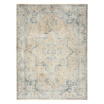 Nourison Astra Vintage Medallion Washable Indoor Rug