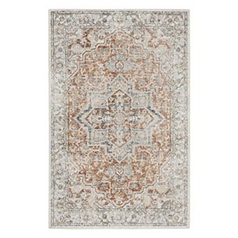 Nourison Astra Vintage Medallion Washable Indoor Rug