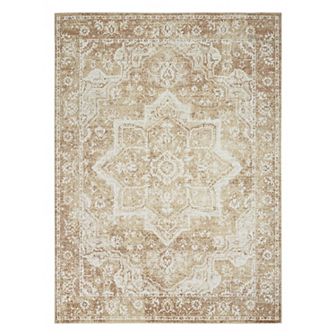 Nourison Astra Vintage Medallion Washable Indoor Rug