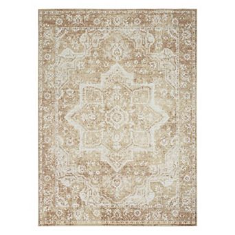 Nourison Astra Vintage Medallion Washable Indoor Rug