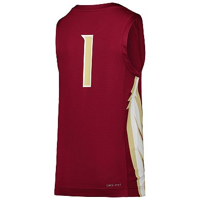Youth Nike Garnet Florida State Seminoles Team Replica Basketball Jersey