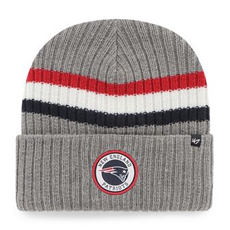 Men's '47 Gray New England Patriots Highline Cuffed Knit Hat