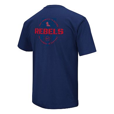 Men's Colosseum Navy Ole Miss Rebels OHT Military Appreciation T-Shirt