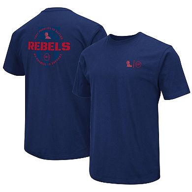Men's Colosseum Navy Ole Miss Rebels OHT Military Appreciation T-Shirt