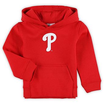 Toddler Red Philadelphia Phillies Team Primary Logo Fleece Pullover Hoodie