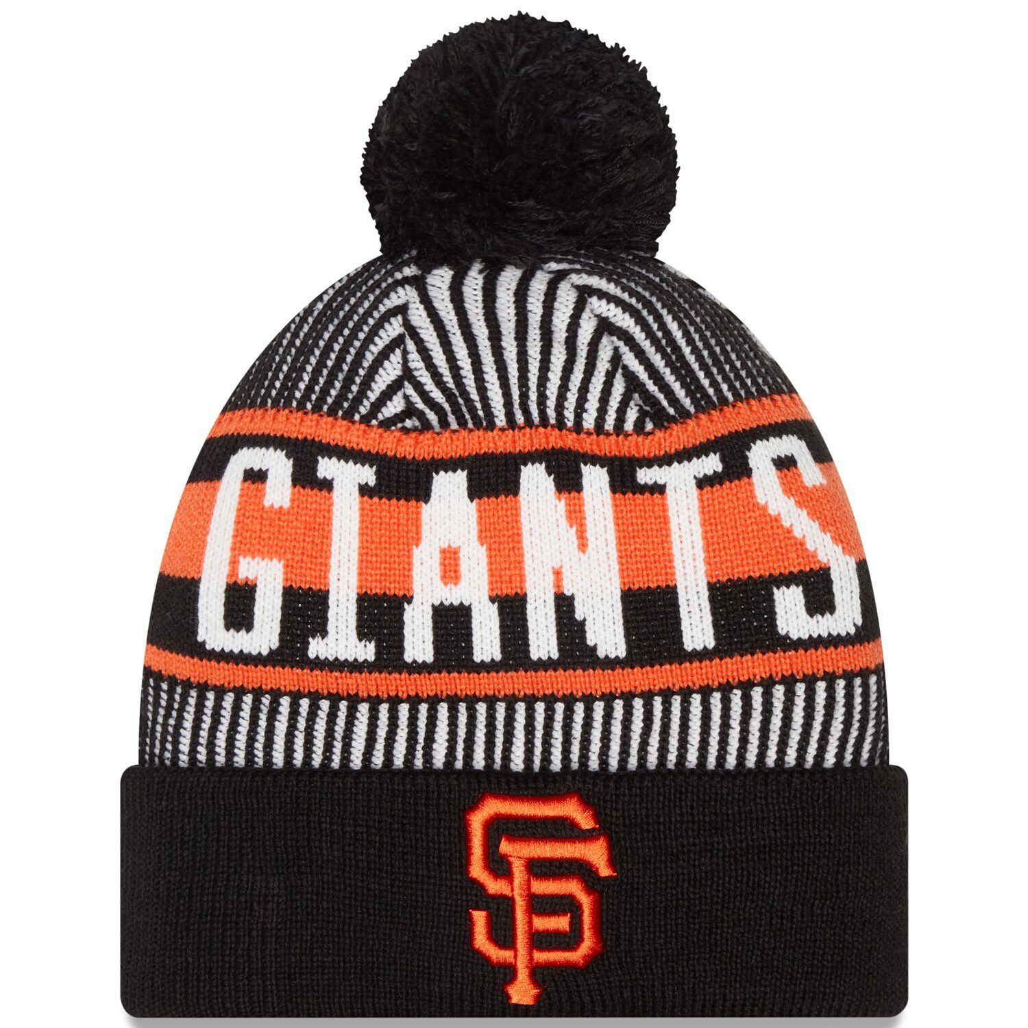 New York Giants '47 Legacy Bering Cuffed Knit Hat with Pom - Navy