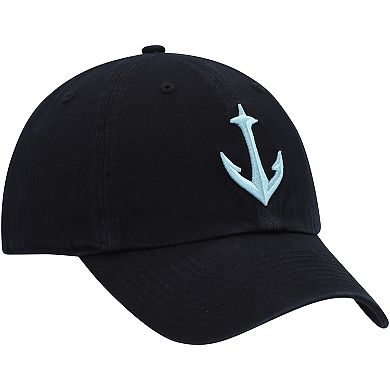 47 Brand Clean Up Cap – Seattle Kraken Navy, 100% Coton, Style Relaxed, Taille Réglable – Casquette Officielle NHL