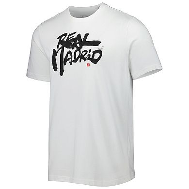 Men's adidas White Real Madrid Chinese Calligraphy T-Shirt