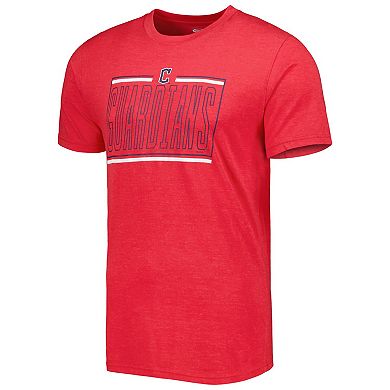 Men's Concepts Sport Navy/Red Cleveland Guardians Meter T-Shirt and Shorts Sleep Set