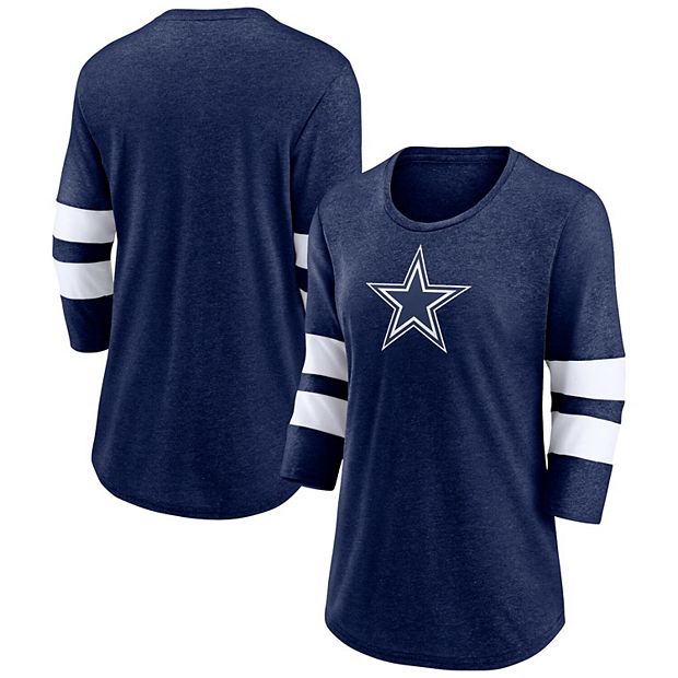 Men's Nike Heathered Gray Dallas Cowboys Primary Logo T-Shirt