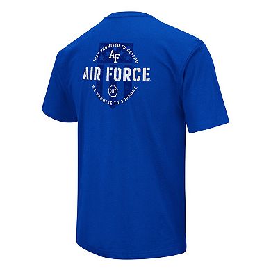 Men's Colosseum Royal Air Force Falcons OHT Military Appreciation T-Shirt