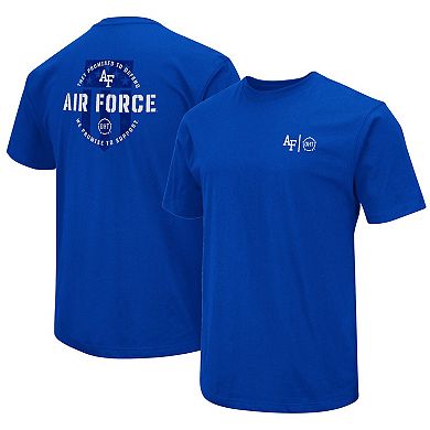 Men's Colosseum Royal Air Force Falcons OHT Military Appreciation T-Shirt