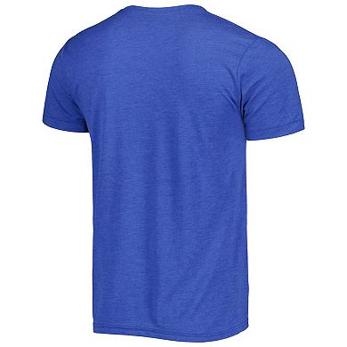 Men's Homage Joel Embiid Royal Philadelphia 76ers Caricature Tri-Blend T-Shirt