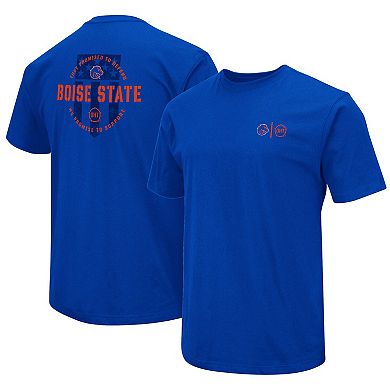 Men's Colosseum Royal Boise State Broncos OHT Military Appreciation T-Shirt
