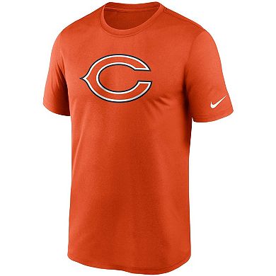 Men's Nike Orange Chicago Bears Logo Essential Legend Performance T-Shirt